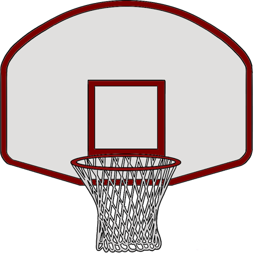 Rim Basketball Clipart - Draw A Basketball Rim (512x511)