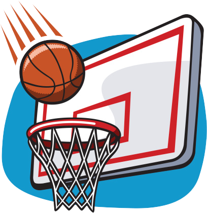 Basketball-goal - 3 Point Shoot Clip Art (408x420)