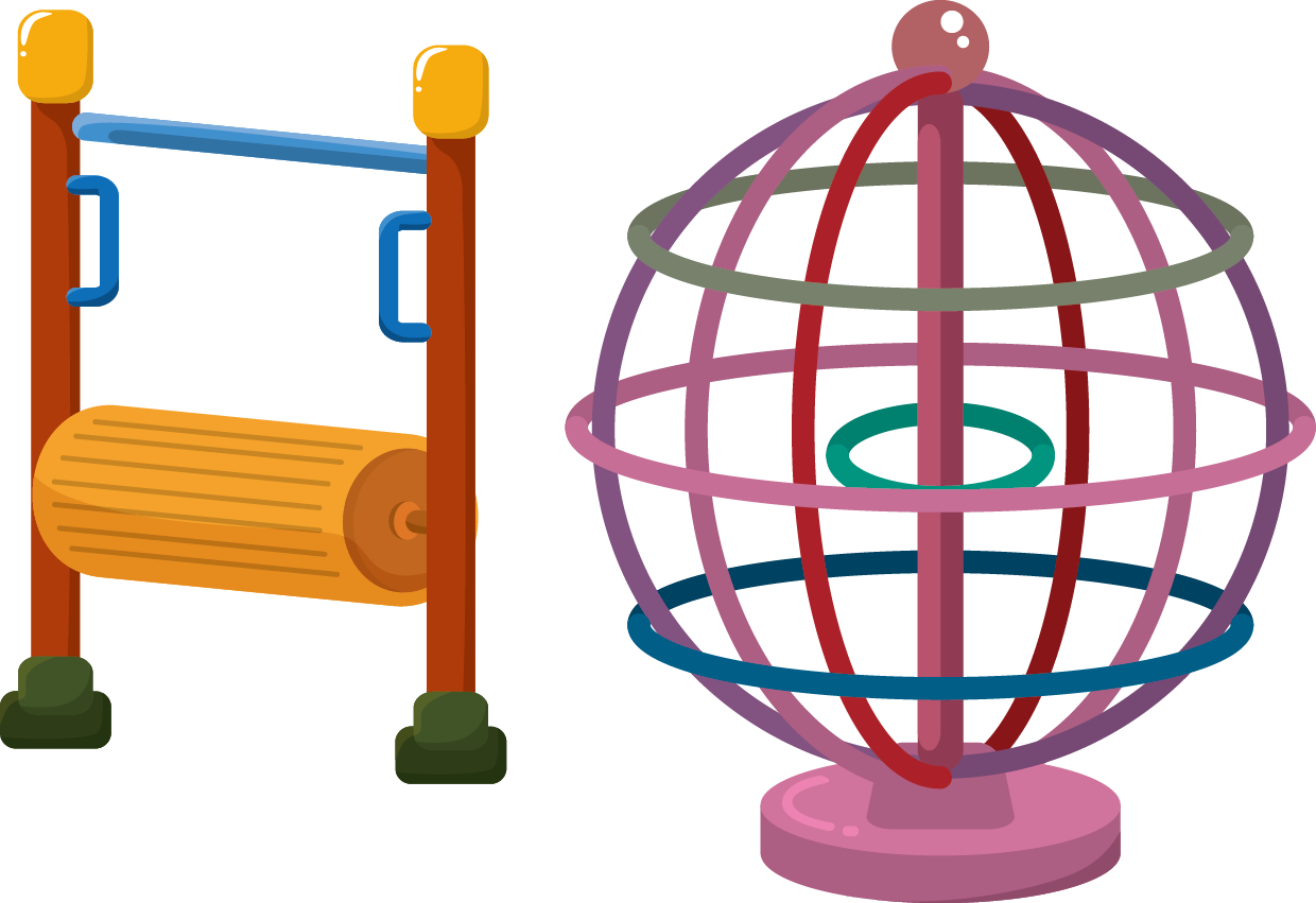 Playground Amusement Park Cartoon Clip Art - Playground Amusement Park Cartoon Clip Art (1240x851)