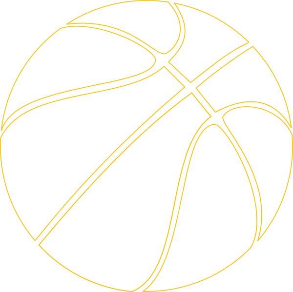 Gold Outline Basketball Clip Art At Clipart Library - Basketball Outline Clipart Gif (600x599)