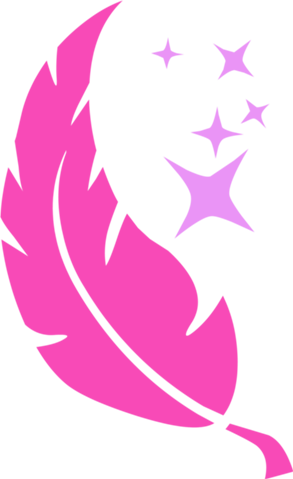 Feather - Mlp Cutie Mark Pink (293x479)