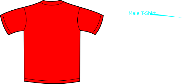 Red Clipart - Red Shirt Clipart (600x277)