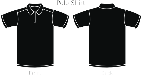 Black Polo Shirt Clip Art - Polo Black T Shirts (600x318)