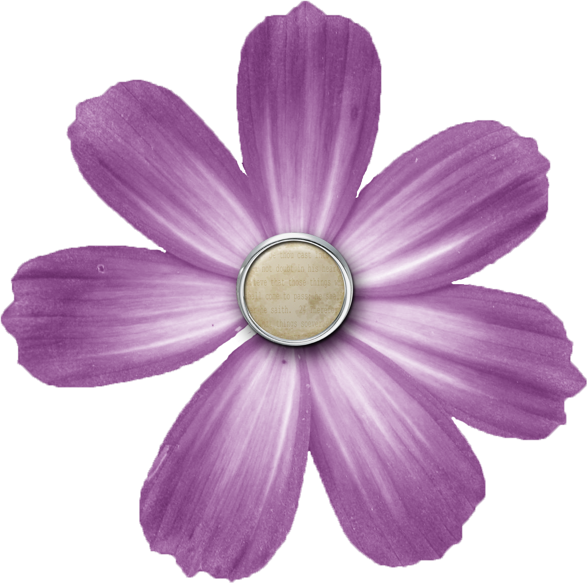 Digital Scrapbooking Flower Button Clip Art - Digital Scrapbooking Flower Button Clip Art (1200x1200)