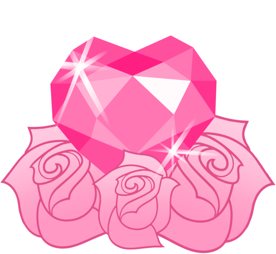 Pinky Rose's Cutie Mark By Viexy - Crystal Heart Cutie Mark (933x856)