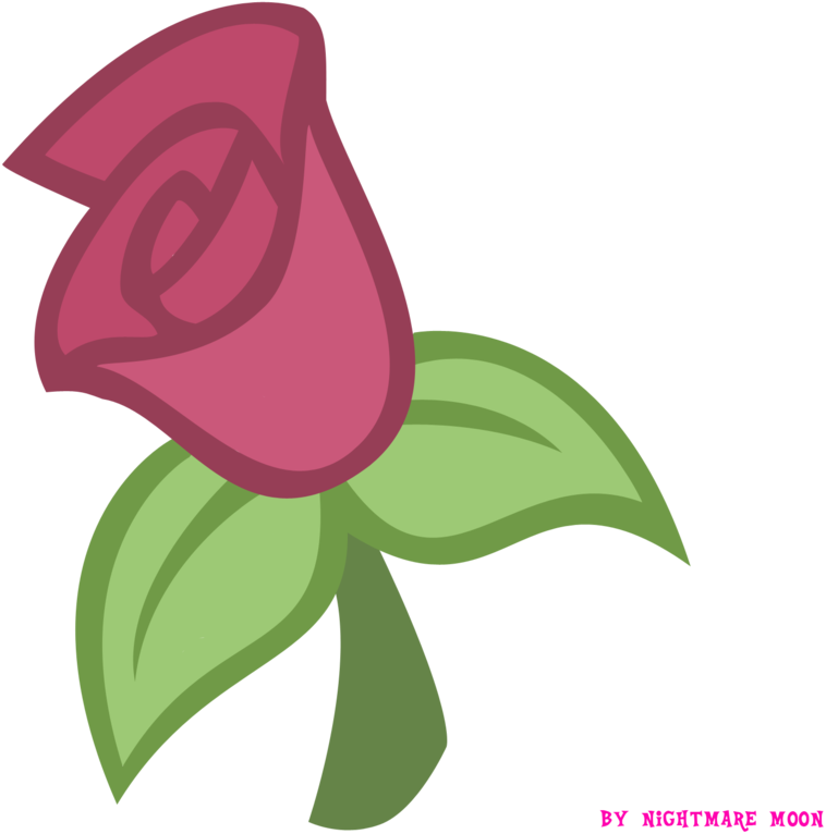 Roseluck Cutie Mark By Nightmaremoons - My Little Pony Roseluck Cutie Mark (1032x774)