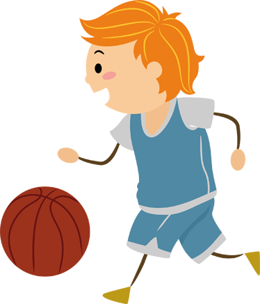 Wall Color - Playing Basketball Png Clipart (374x437)
