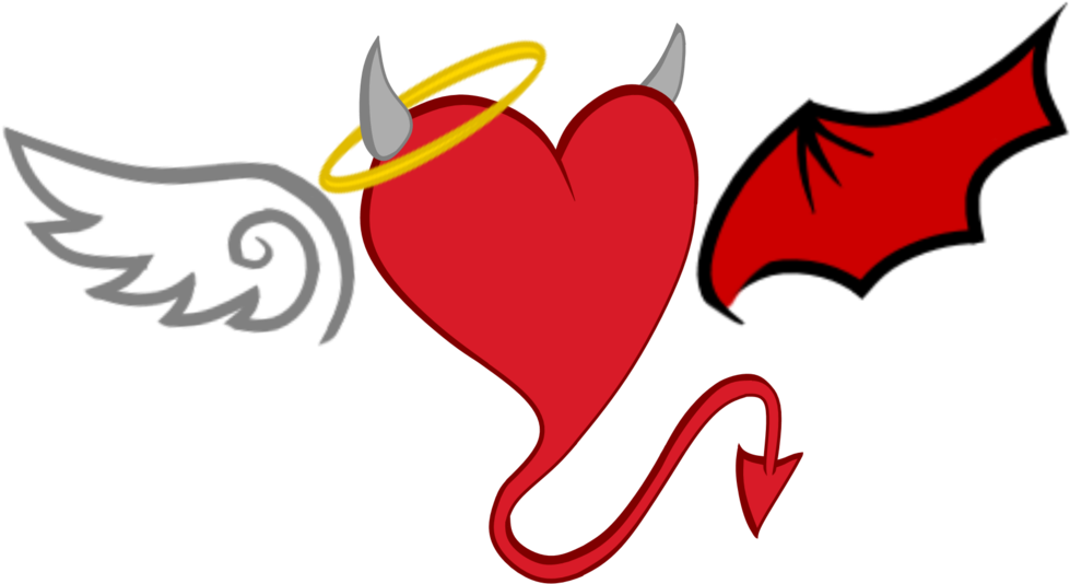 Devil Heart Cutie Mark - Devil With A Halo (1024x598)
