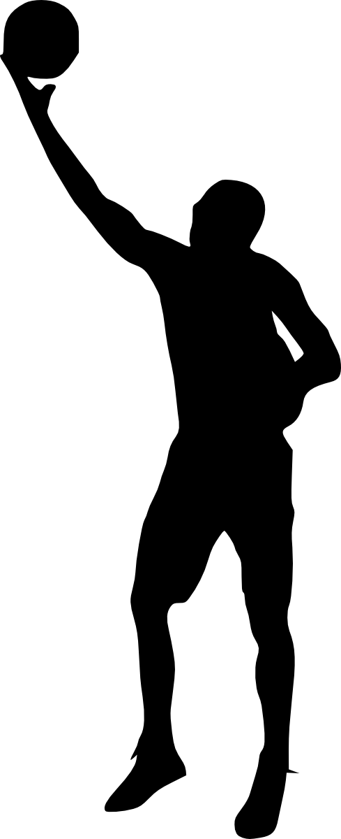 Free Download - Basketball Player Silhouette Png (489x1200)