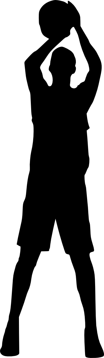 Free Download Basketball Player Silhouette Png 351x1200 Png Clipart Download
