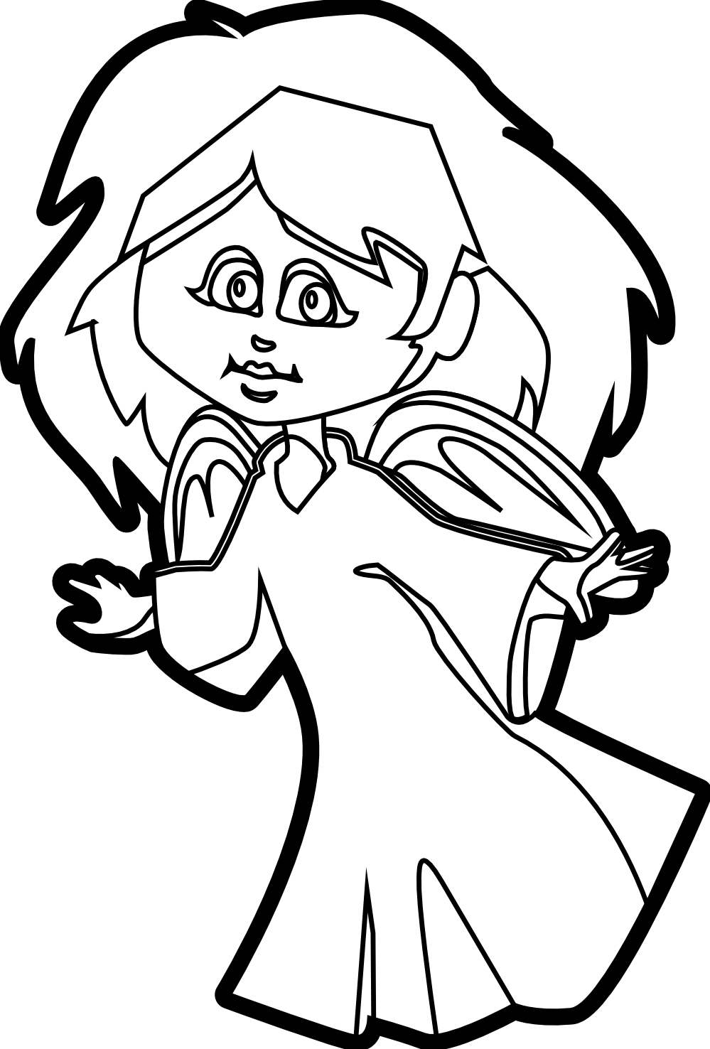 Angel Line Drawing - Grandma's Angel Ornament (round) (999x1476)