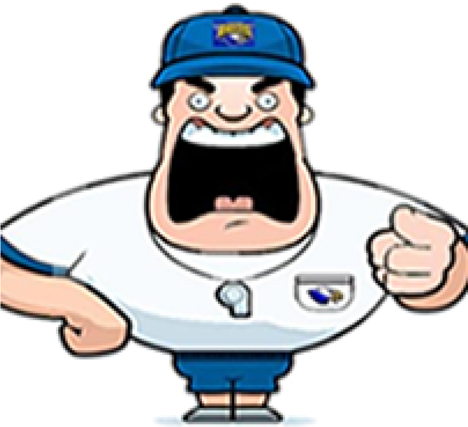 Coach Clipart Png - Angry Coach Cartoon (954x1300)