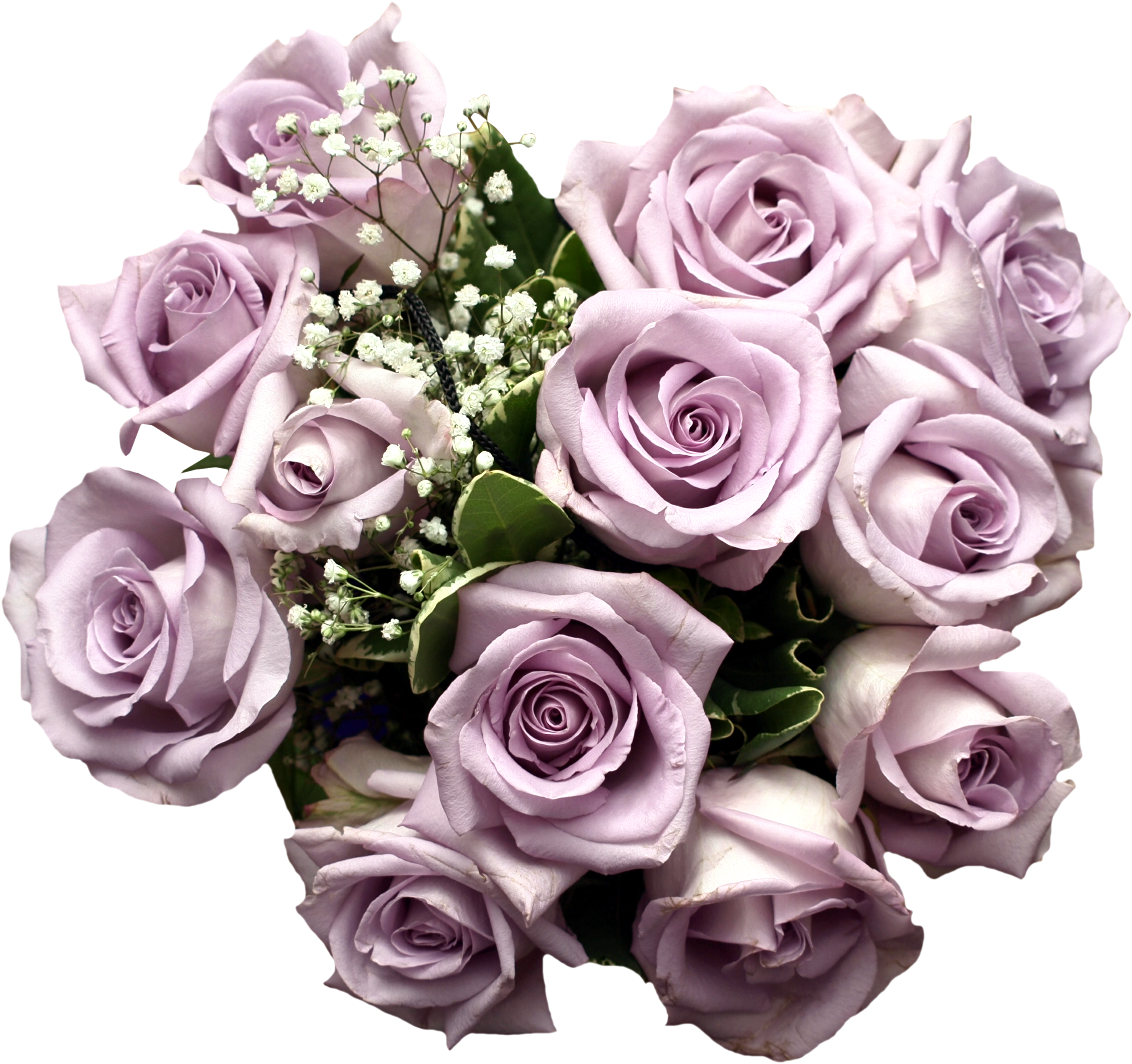 Bouquet Clipart Purple Bouquet - Purple Rose Flowers Png (2269x2132)