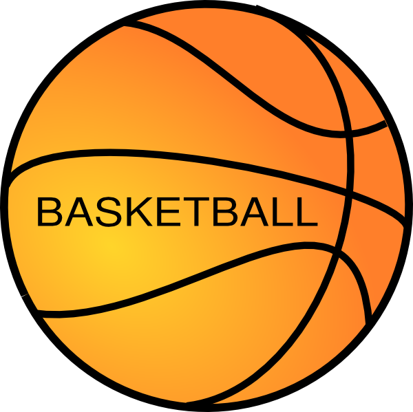 Basketball Black And White (600x599)