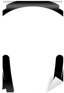 Dj Headphones Vector Illustration Wall Mural • Pixers® - Darkness (400x400)