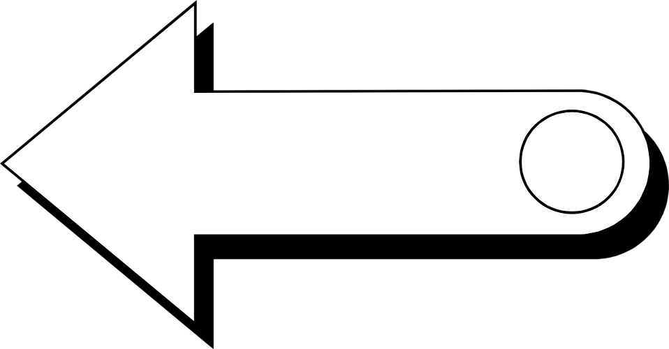 Illustration Of A Left Pointing Arrow - Arrow (958x500)