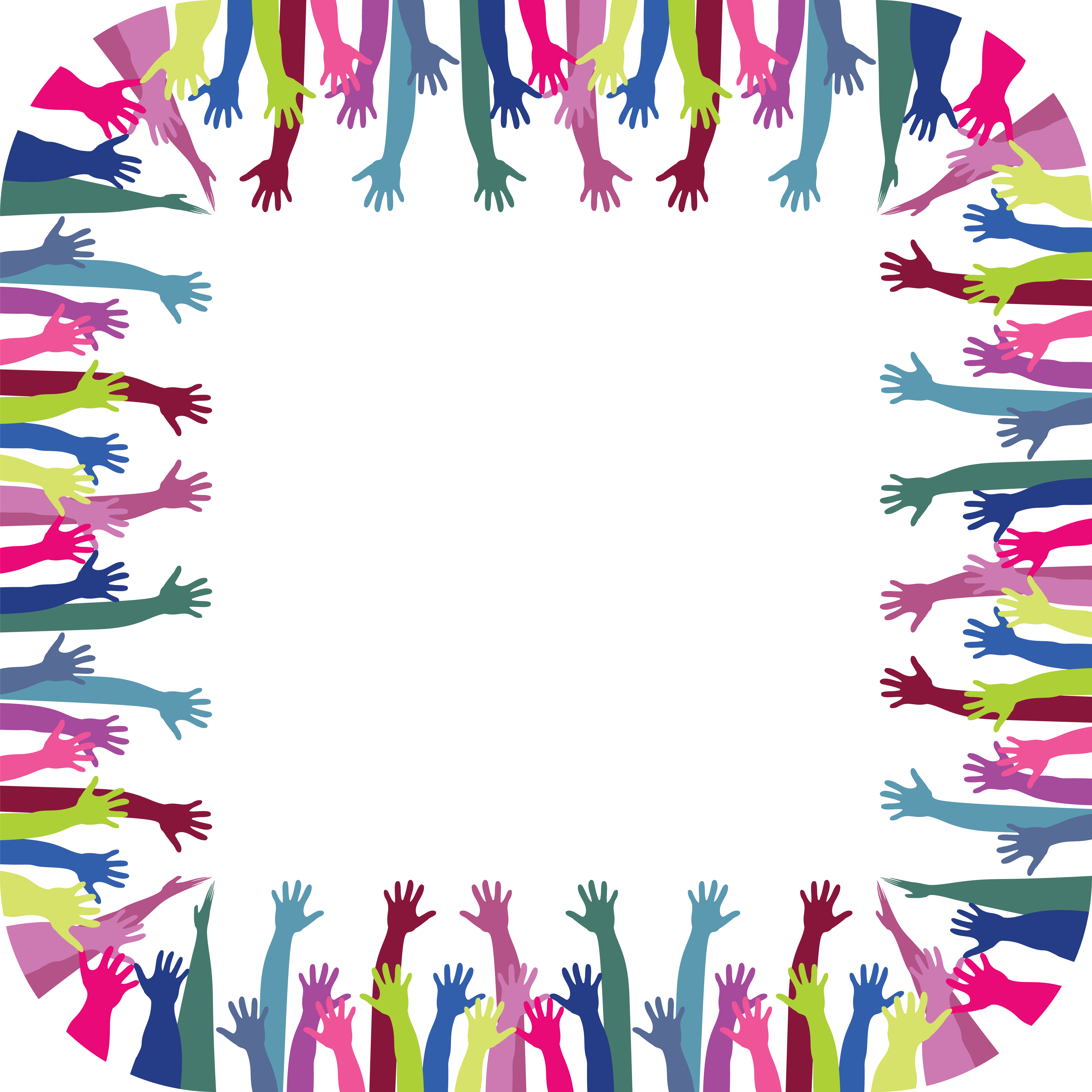 Free Clipart Of A Frame Of Hands - Cafepress ! Samsung Galaxy S8 Case (4000x4000)