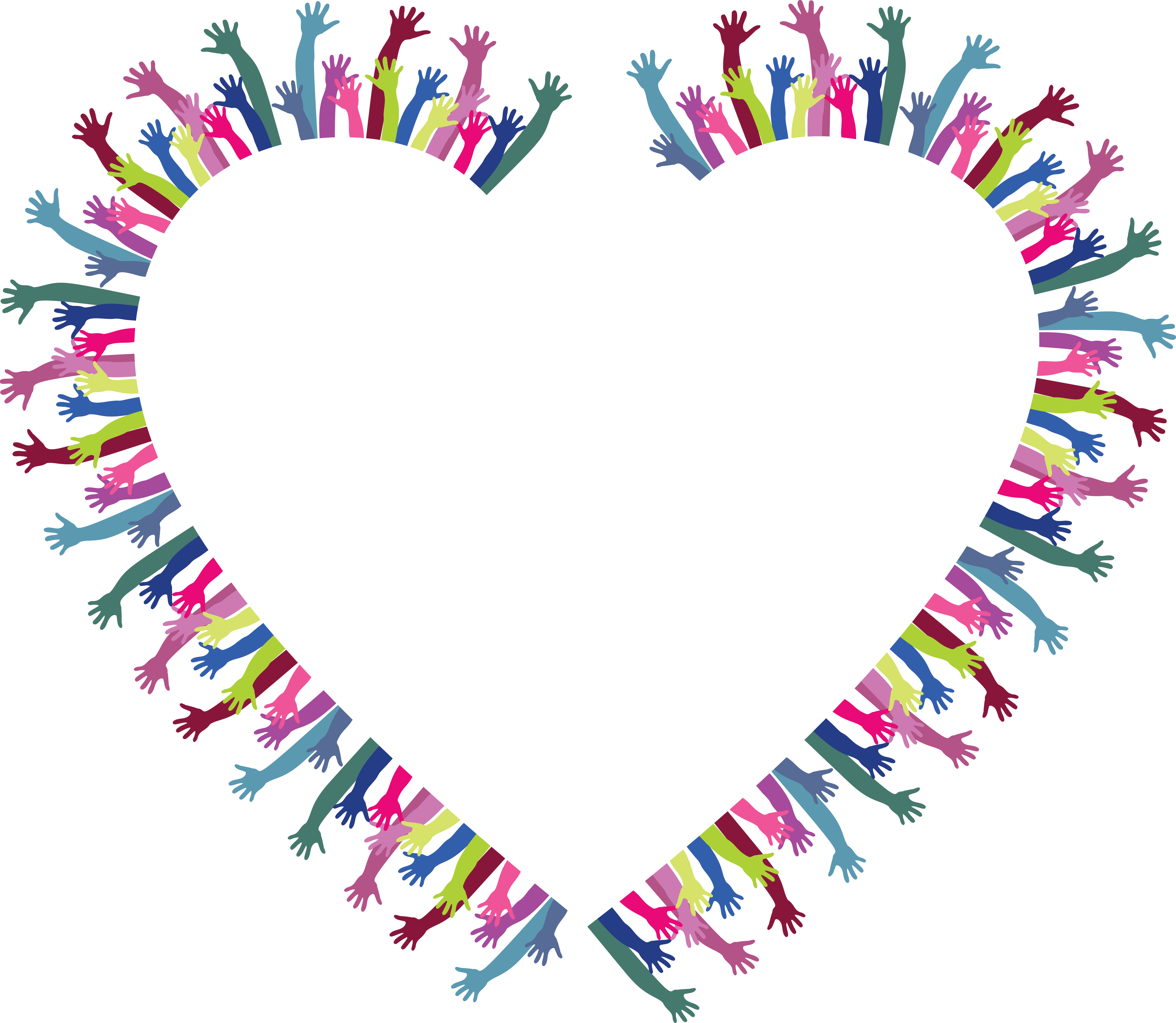 Free Clipart Of A Heart Frame Of Hands - Cafepress ! Samsung Galaxy S8 Plus Case (4000x3478)