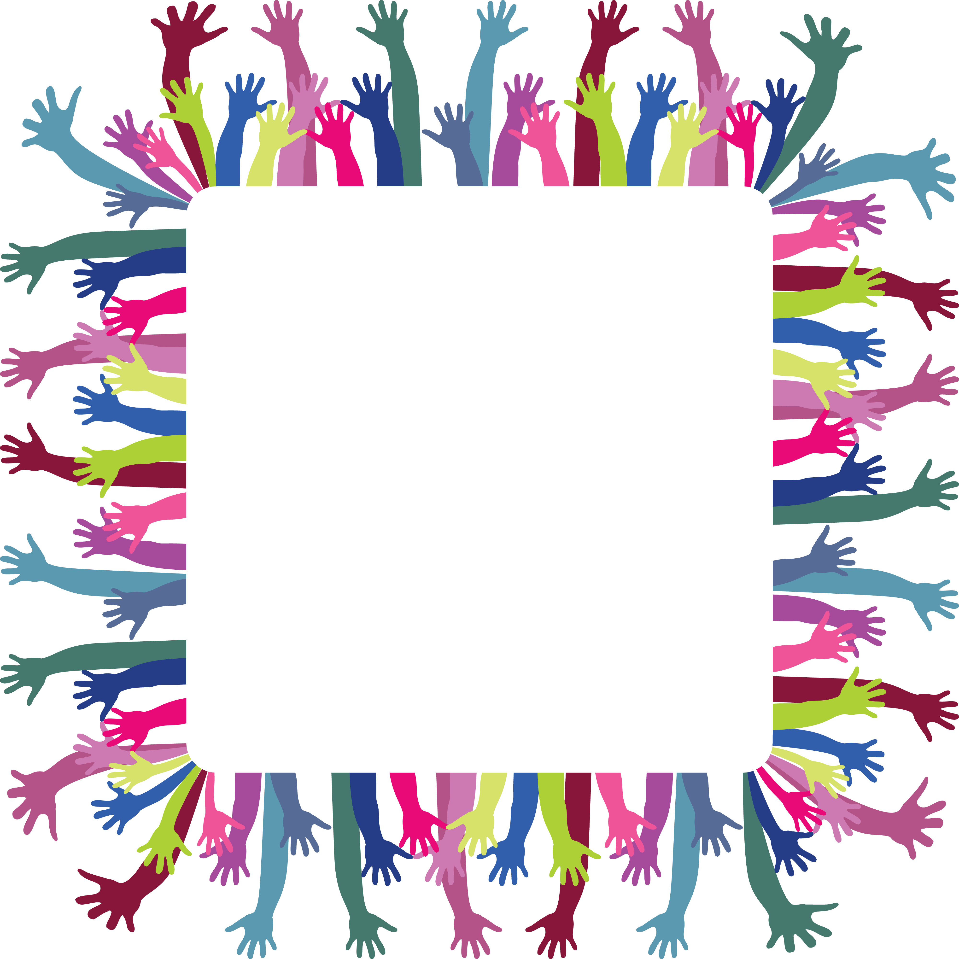 Free Clipart Of A Frame Of Hands - Cafepress ! Samsung Galaxy S8 Case (4000x4000)