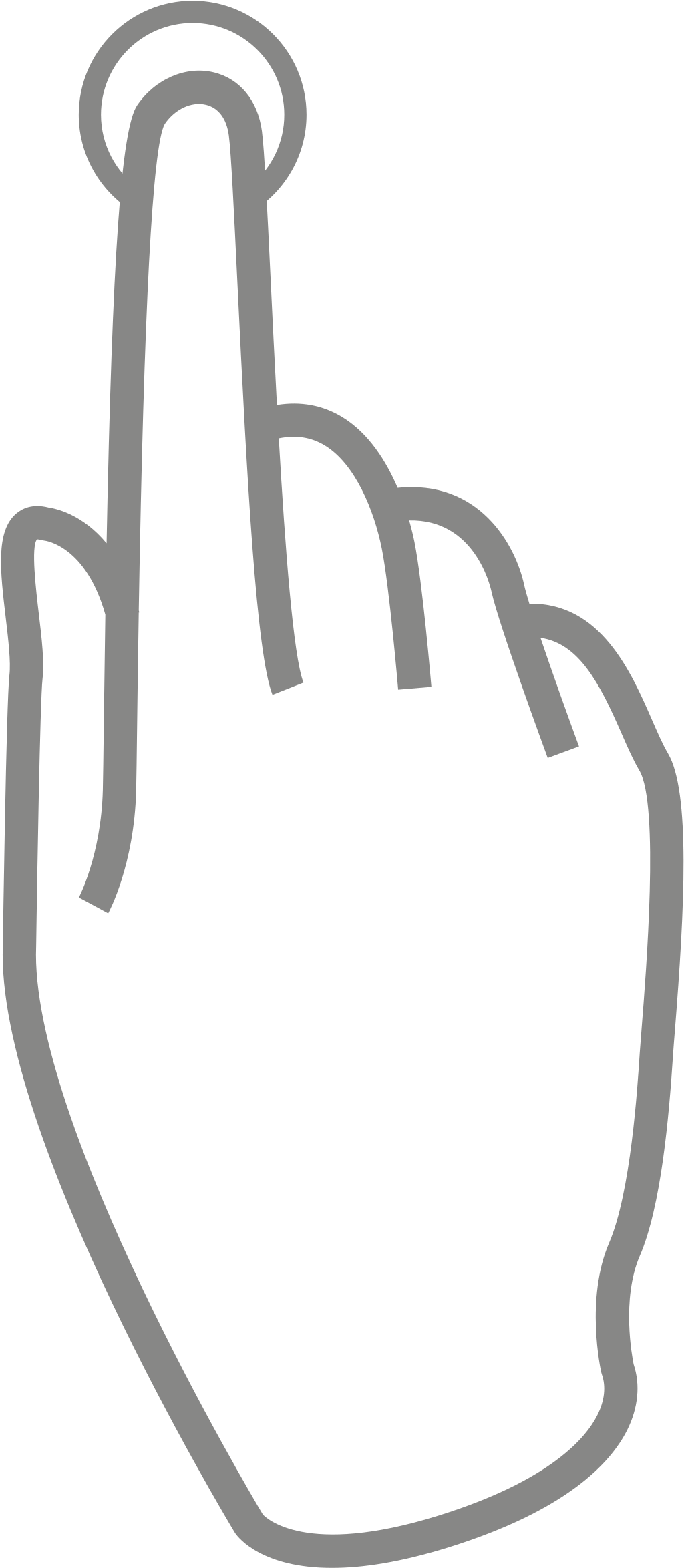 Link Clip Art Medium Size - 클릭 이미지 Png (1075x2400)