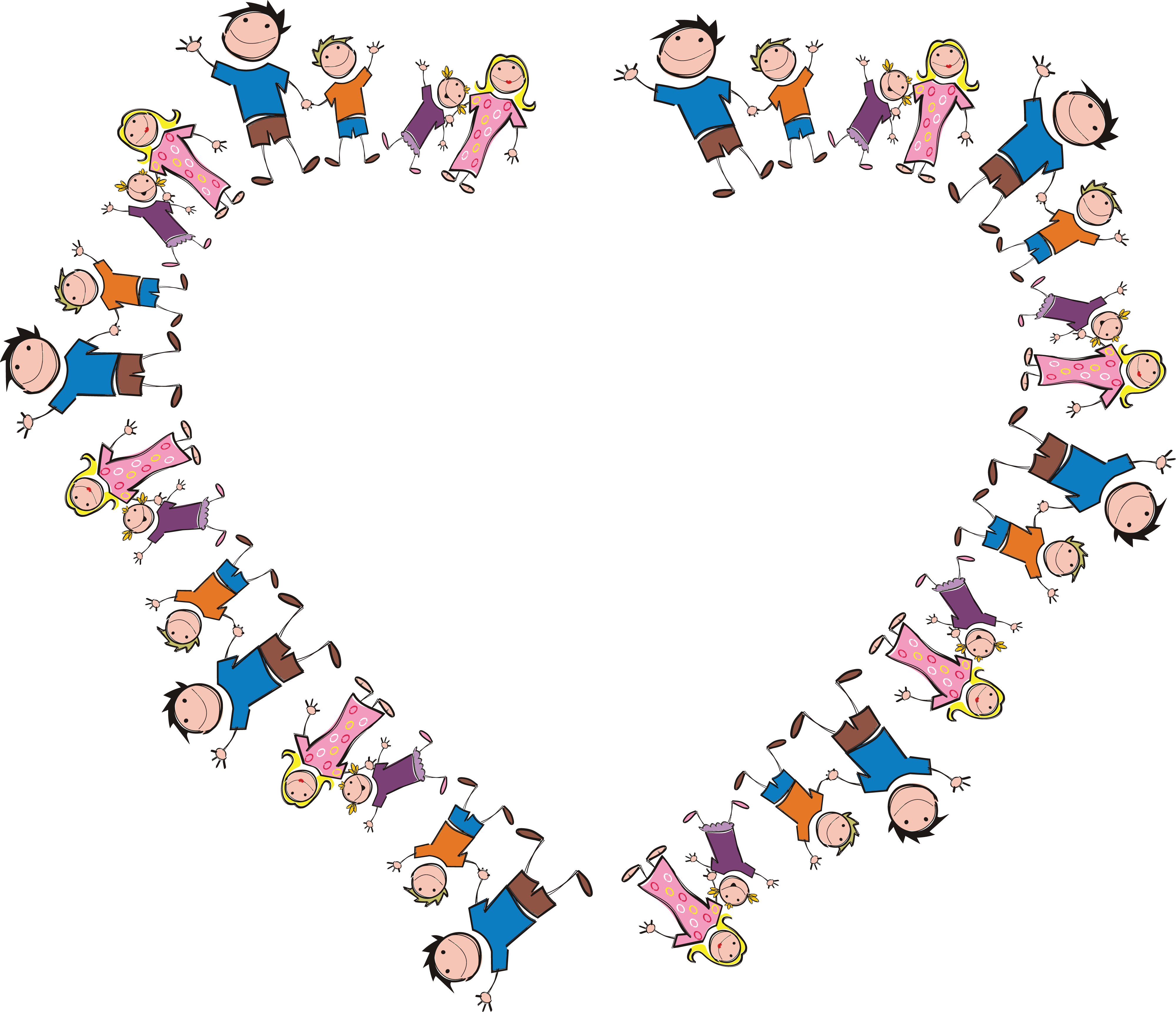 Free Clipart Of A Heart Frame Made Of Stick Family - Happy International Mother's Day (4000x3442)