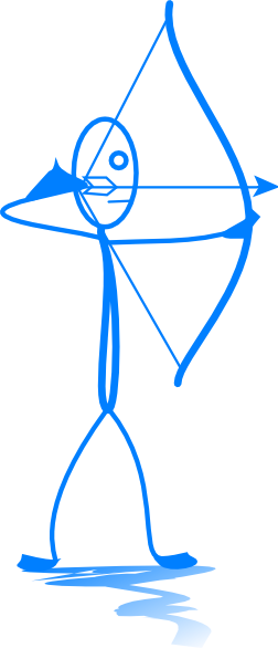 Shooter Clipart Stickman - Stickman Transparent (252x586)