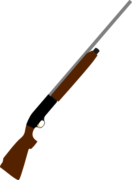 Shoot Gun Clip Art - Winchester Sx3 Field Black Shadow (438x597)