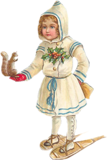 Vintage Snowshoe Cliparts - Noel Vintage Centerblog (348x512)