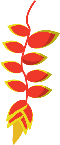 Tropical Flower Plant Vector - Tropical Flower Plant Vector (550x550)