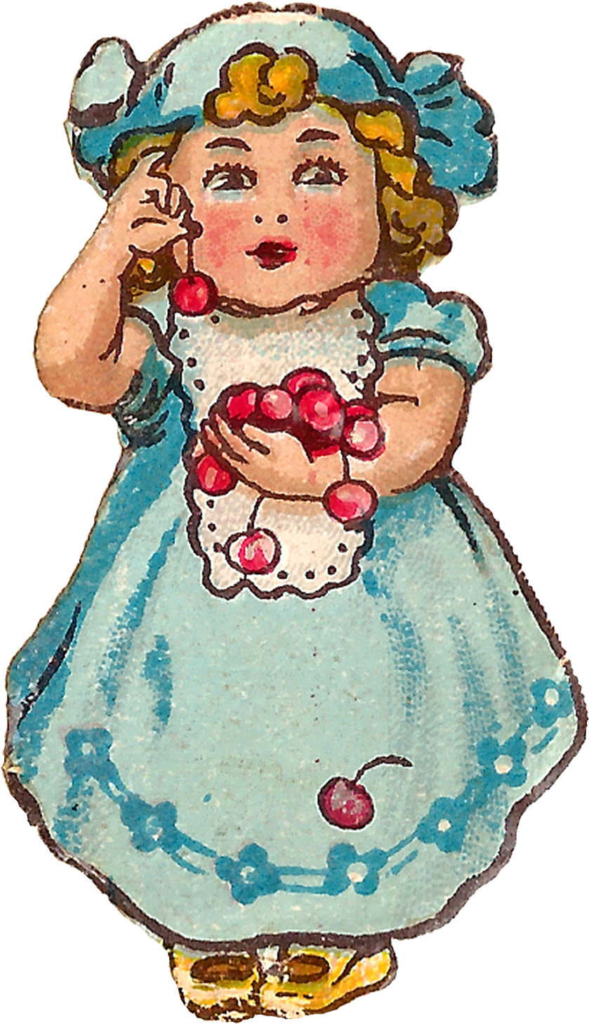 Vintage Cherry Cliparts - Clip Art (975x1600)