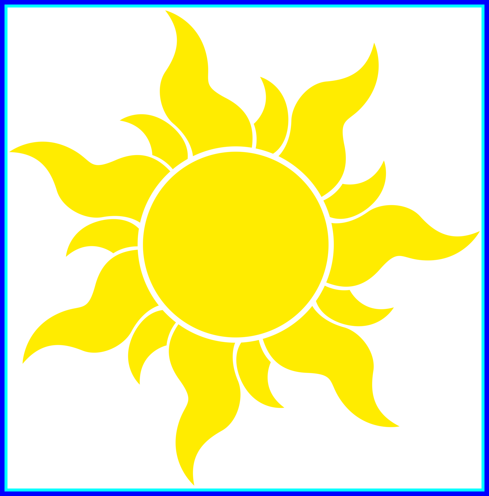 Marvelous Sunflower Graphics Clipart Best Image Of - Rapunzel Sun (1650x1672)