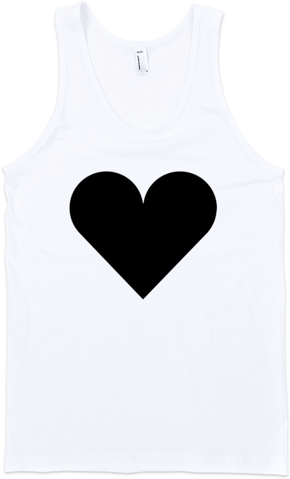 Black Heart Fine Jersey Tank Top Unisex - Sweater (1000x1000)