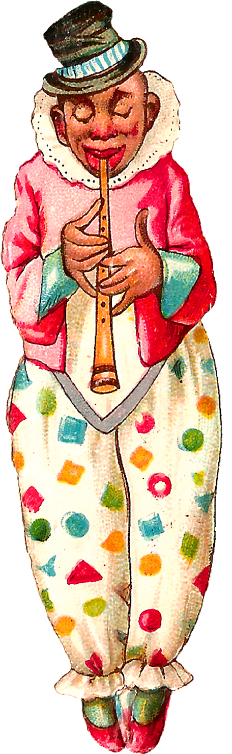 Circus Clown Vintage Clipart Digital Download Image - Circus Clown Vintage Clipart Digital Download Image (534x1600)