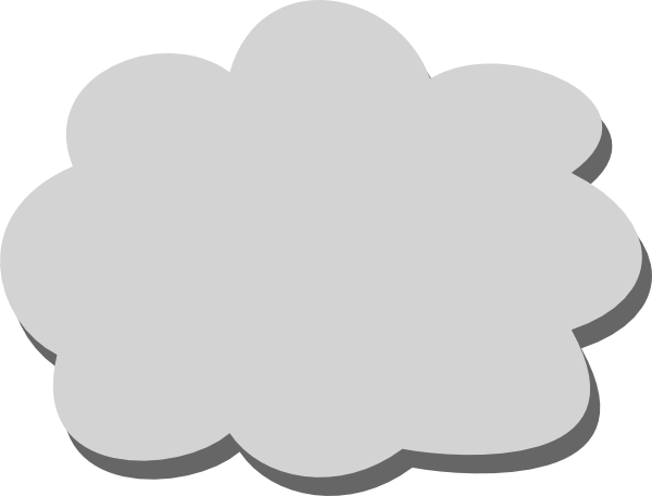 Cloud Grey Drawing Clip Art - Cloud Grey Drawing Clip Art (600x456)