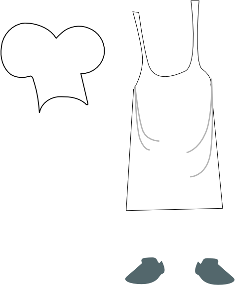 Chef Apron And Hat Clip Art At Vector Clip Art Online - Chef Apron Clipart (570x596)