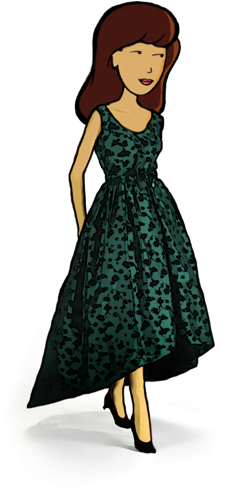 Daria In A Vintage Balenciaga Gown By Peetz5050 - Comics (503x1040)