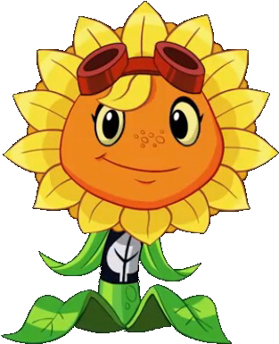 Solarflaretransparent - Plants Vs Zombies Heroes Solar Flare (356x420)