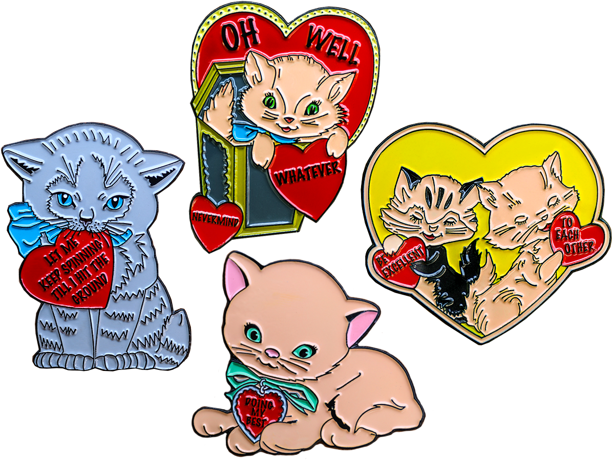 Image Of Words To Live By Vintage Kitty Pack - Word (1250x1250)