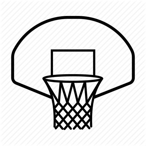 Adorable Transparent Basketball Hoop With Original - Black Basketball Hoop Png (512x512)