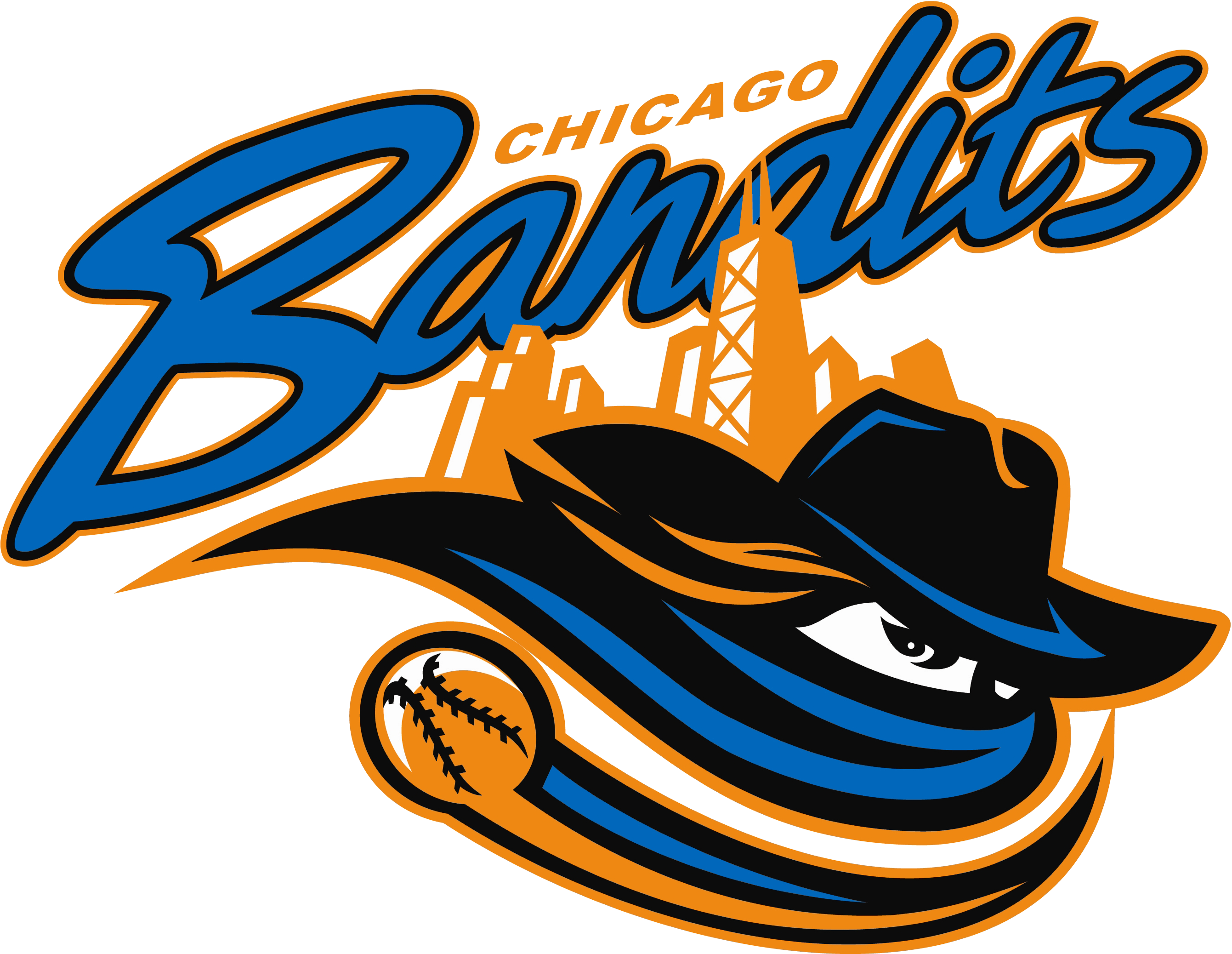 4, Chicago Bandits - Chicago Bandits Softball Logo (2945x2275)