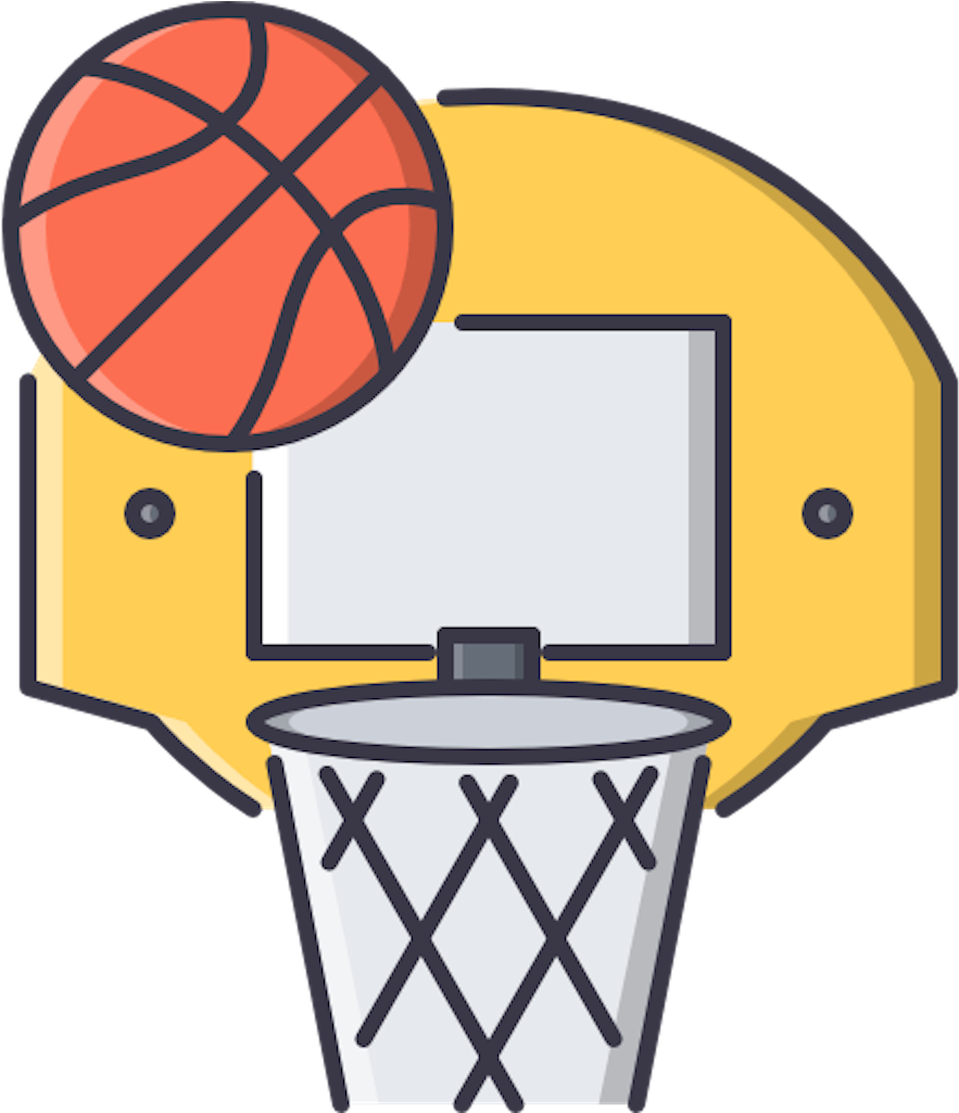 A Different Basketball Game - Basketball Outline (1024x1024)