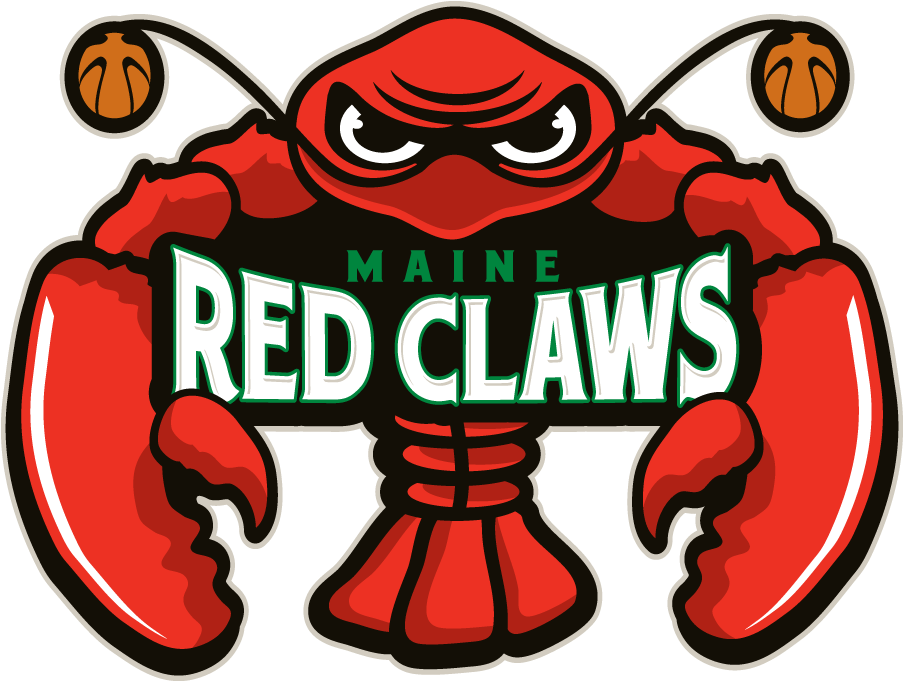 Basketball Logo Clipart - Maine Red Claws Logo (1020x680)