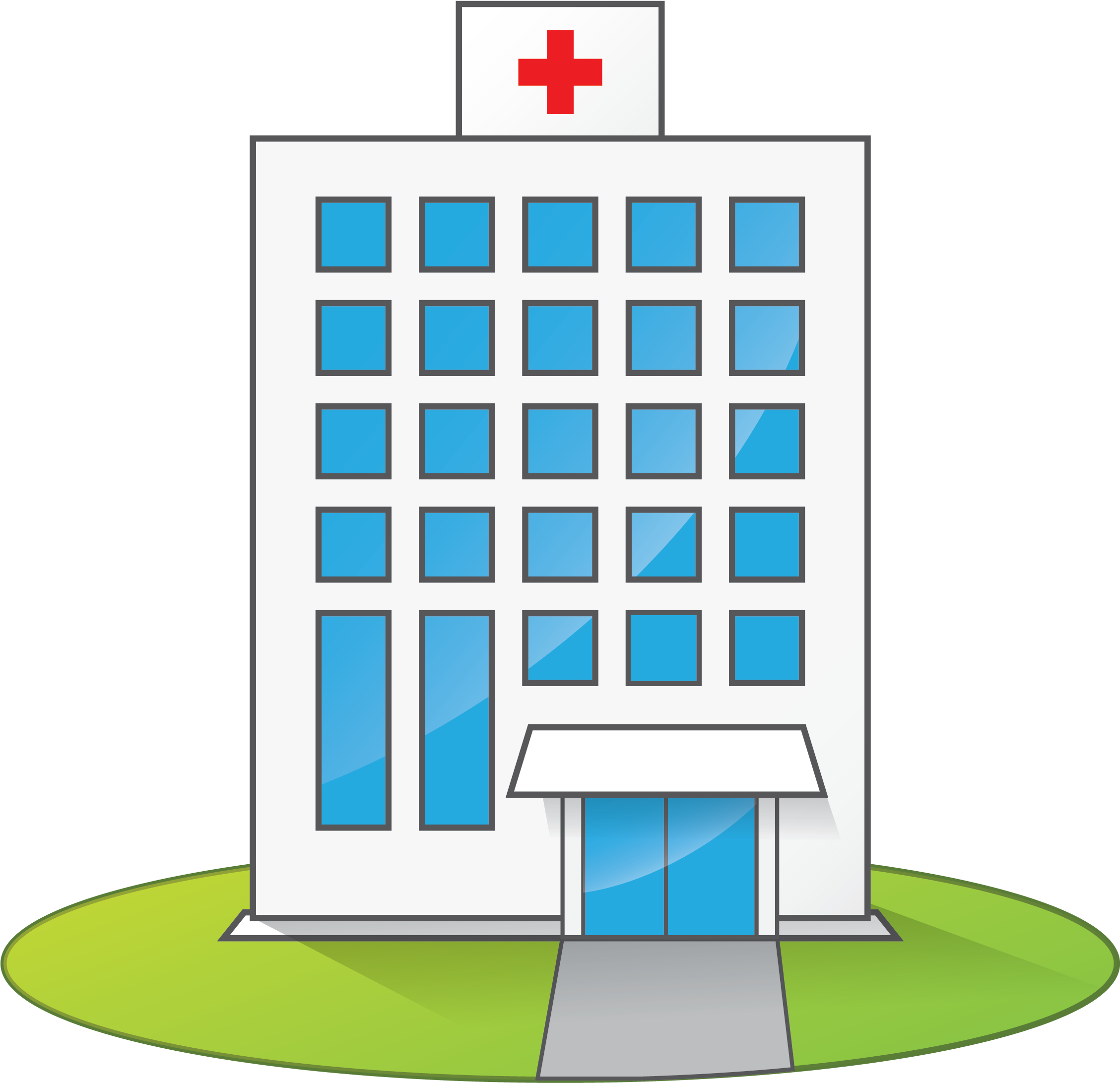 Hospital Clipart Transparent Background - Hospital Clipart (2458x2485)