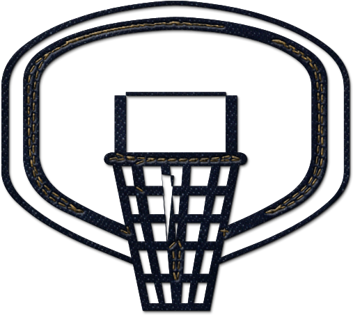 Pin Basketball Hoop Clipart Black And White - Basketball Hoop Clip Art (600x600)