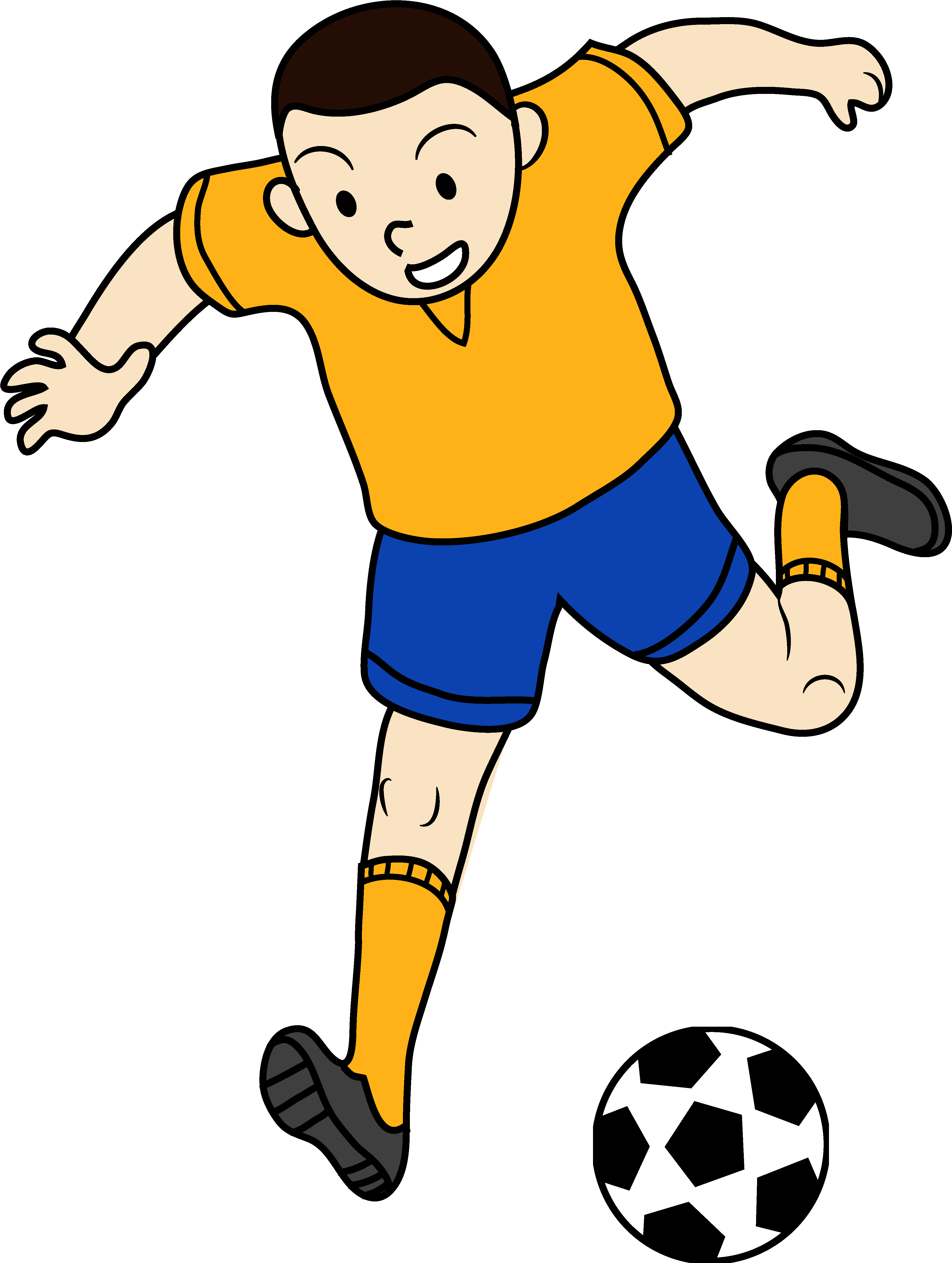 Kid - Football - Player - Clipart - Clip Art Playing Football (3946x5232)