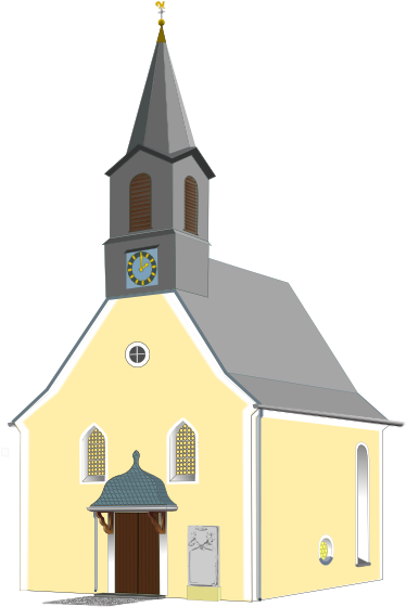 Church Clipart Transparent Background - Clipart Gereja Png (401x579)