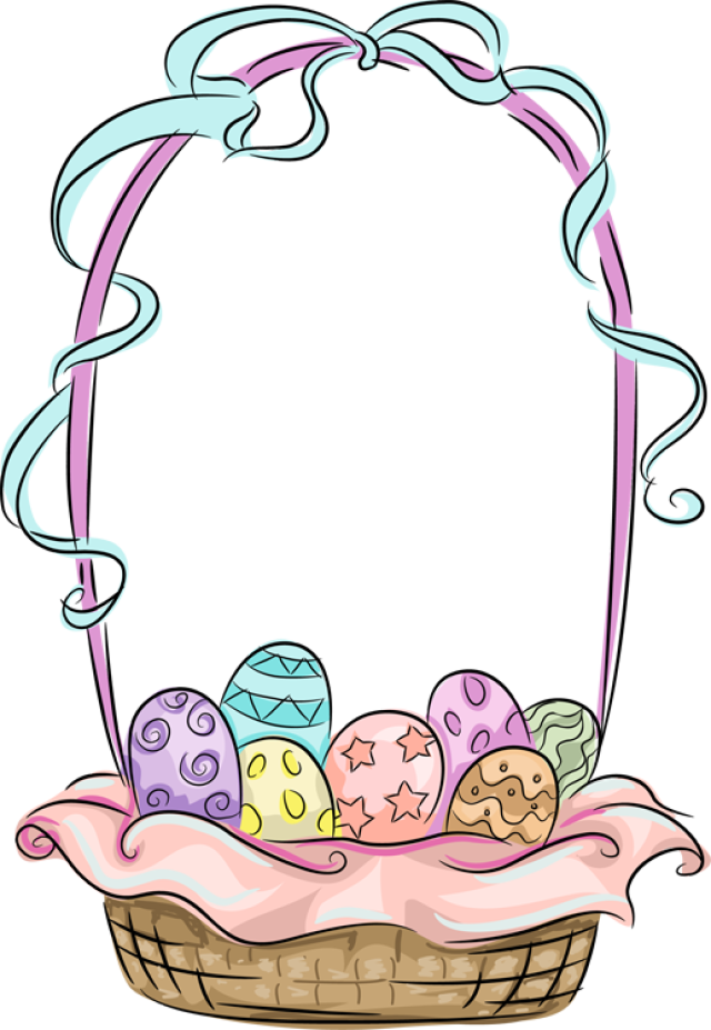 17 Free Easter Egg And Easter Basket Clip Art Designs - Easter (640x927)