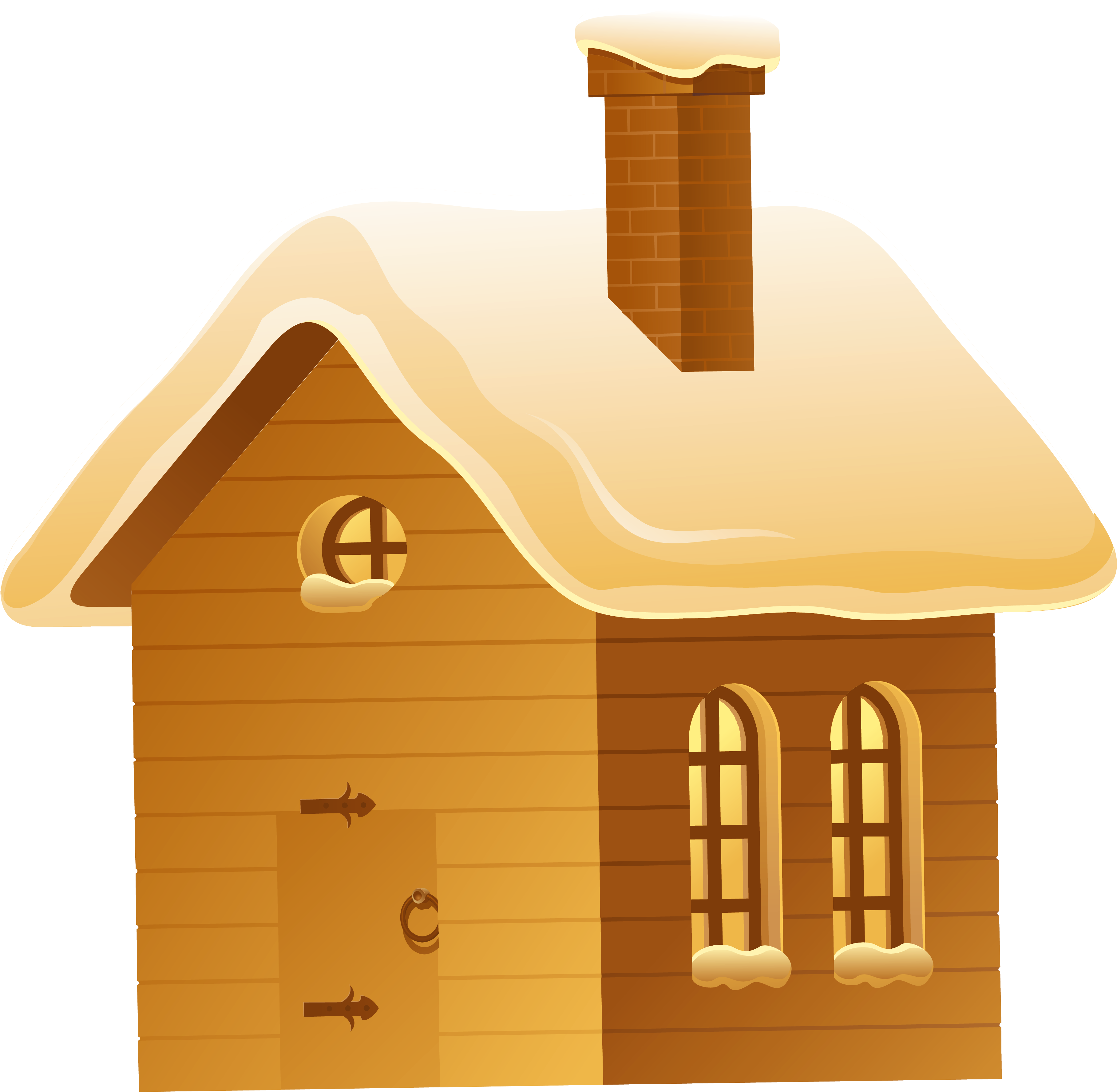 Winter Night House Png Picture Png M 1434276864 Clipart - House In Winter Clipart (3838x3720)