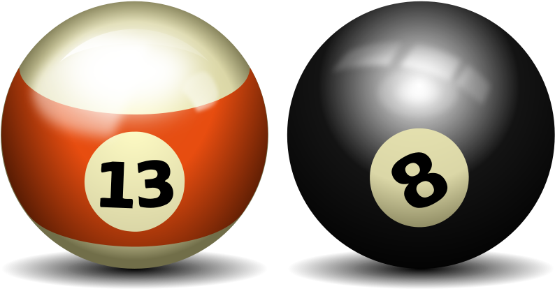 Pool Ball Clipart Pool Balls Clip Art At Clker Vector - Pool Ball Transparent Background (800x427)