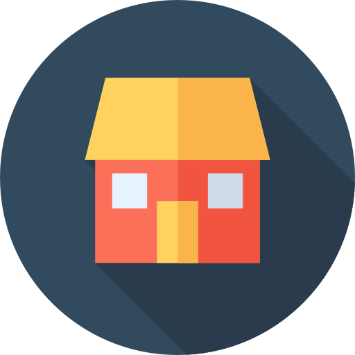 House Free Icon - House Icon Round Png (512x512)